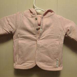 Noppies pink reversible jacket, size 56/NB